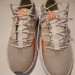 Nike Beige and Orange Sneakers